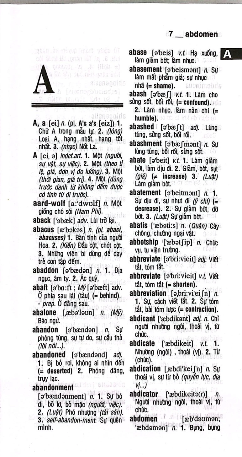 Từ Điển Anh-Việt - English - Vietnamese Dictionary - Trên 145.000 Mục Từ Và Định Nghĩa - Trần Mạnh Tường