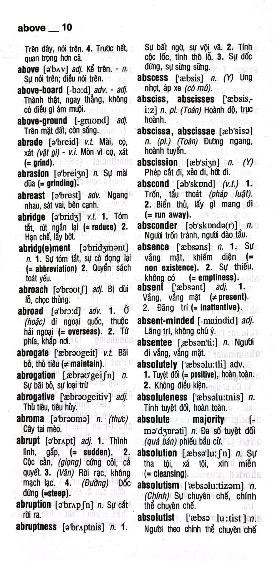 Từ Điển Anh-Việt - English - Vietnamese Dictionary - Trên 145.000 Mục Từ Và Định Nghĩa - Trần Mạnh Tường