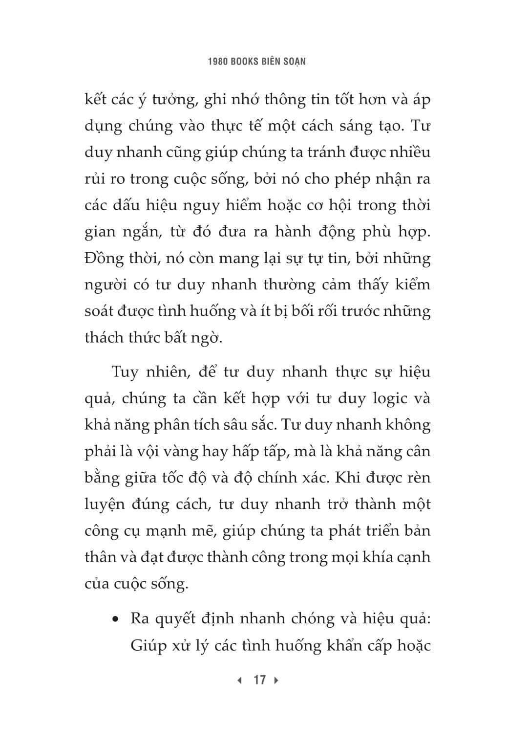 Rèn Luyện Kỹ Năng Tư Duy Nhanh Trong Công Việc - 1980Books