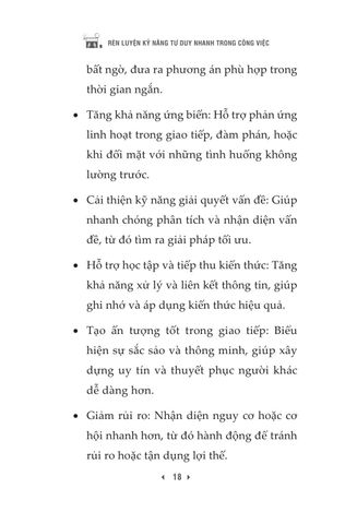  Rèn Luyện Kỹ Năng Tư Duy Nhanh Trong Công Việc - 1980Books 