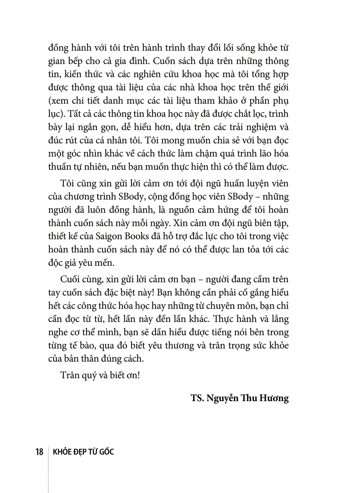Khỏe Đẹp Từ Gốc - TS. Nguyễn Thu Hương