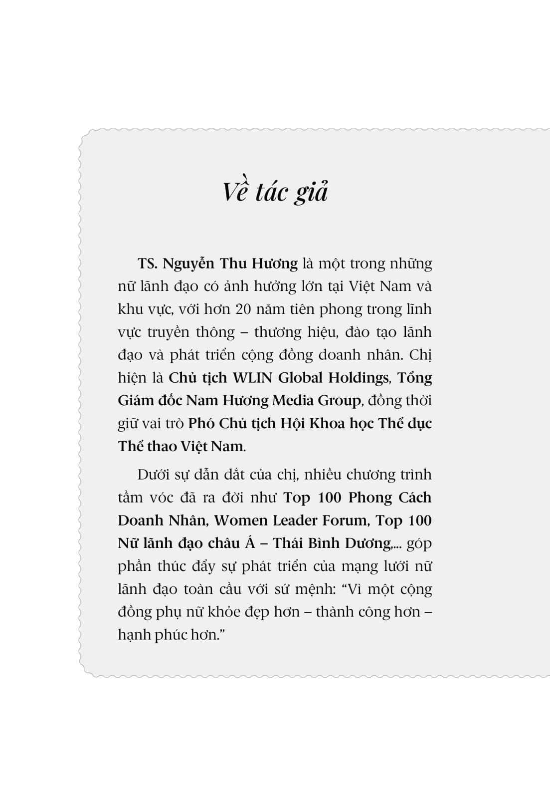 Khỏe Đẹp Từ Gốc - TS. Nguyễn Thu Hương