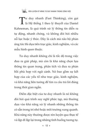 Rèn Luyện Kỹ Năng Tư Duy Nhanh Trong Công Việc - 1980Books 