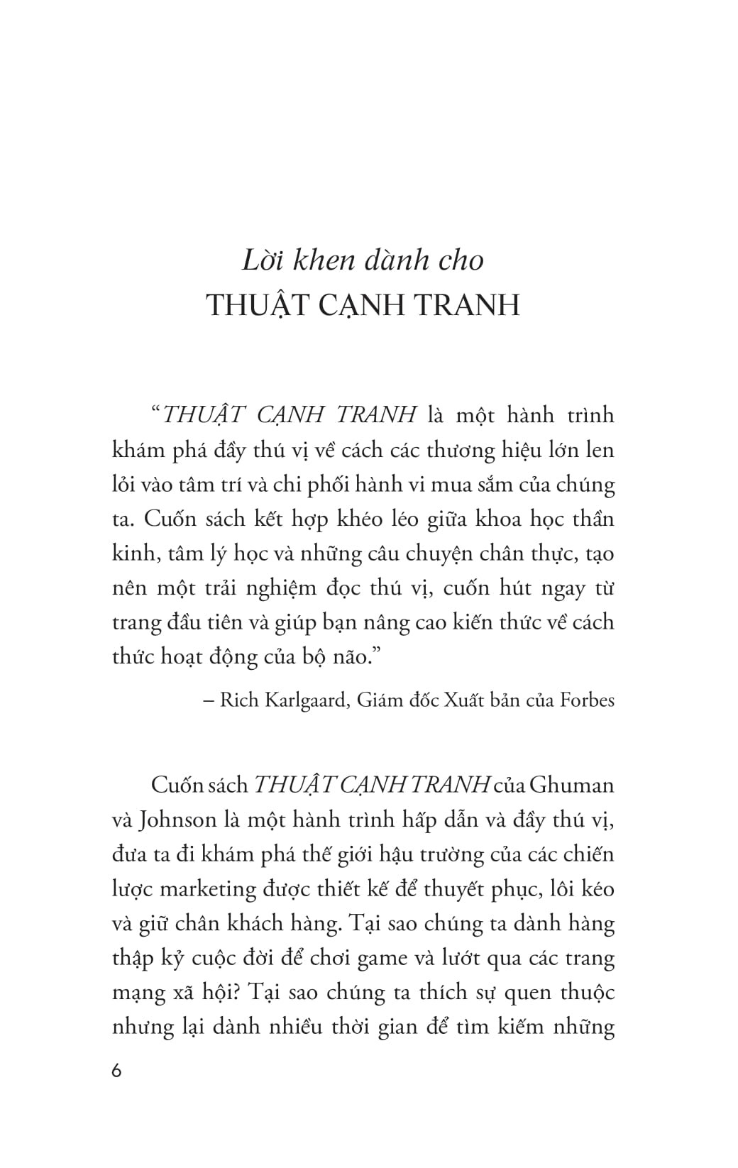 Thuật Cạnh Tranh - Matt Johnson, PhD & Prince Ghuman