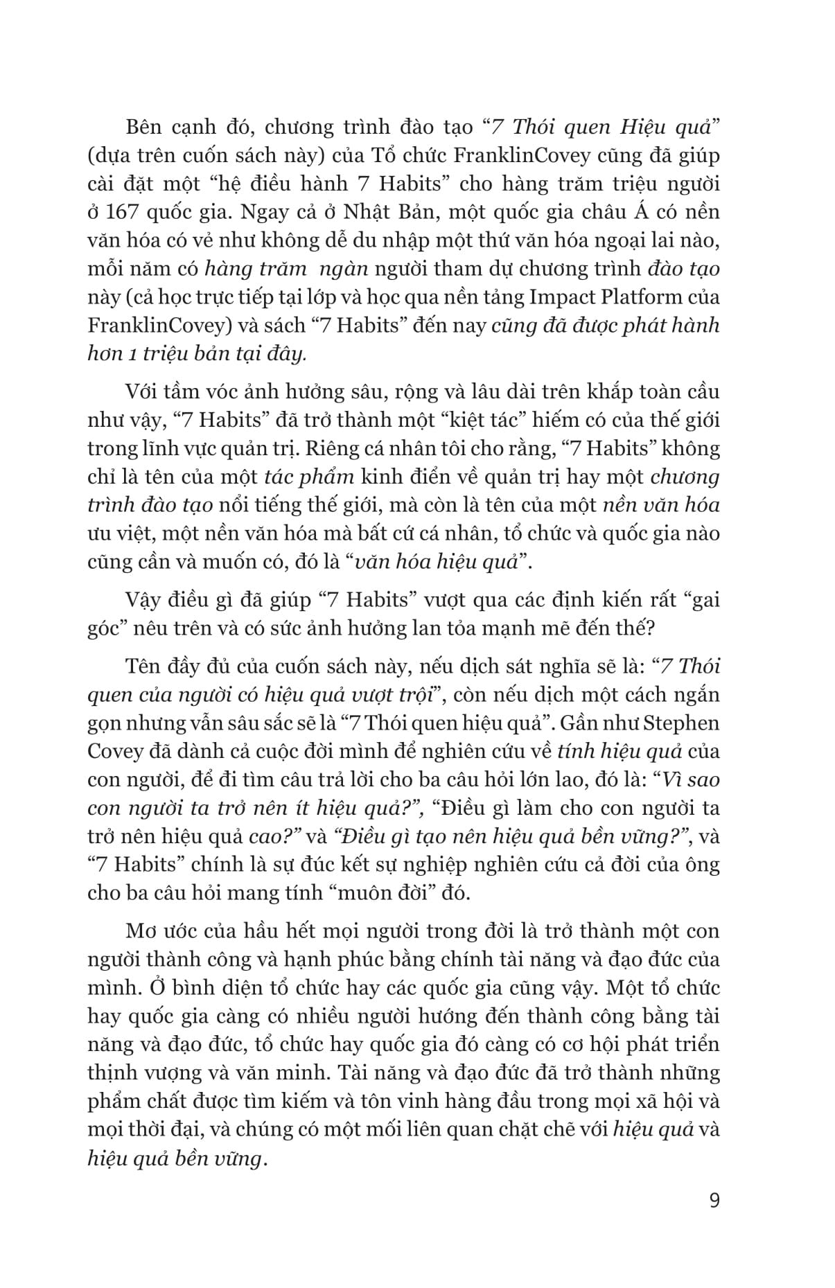 7 Thói Quen Hiệu Quả - The 7 Habits Of Highly Effective People - Stephen R. Covey