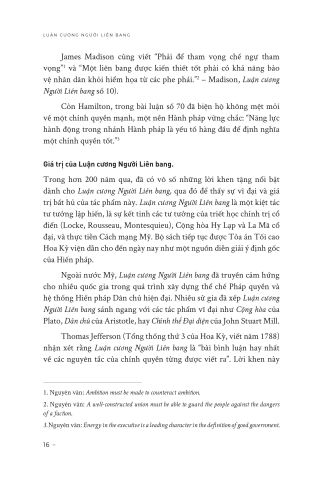  Luận Cương Người Liên Bang - Alexander Hamilton, James Madison, John Jay 