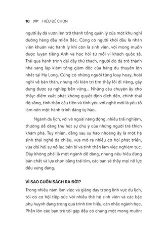  Hiểu Để Chọn - Cùng Thế Hệ Trẻ Khám Phá Nghề Du Lịch - Nguyễn Thị Huyền Trang 