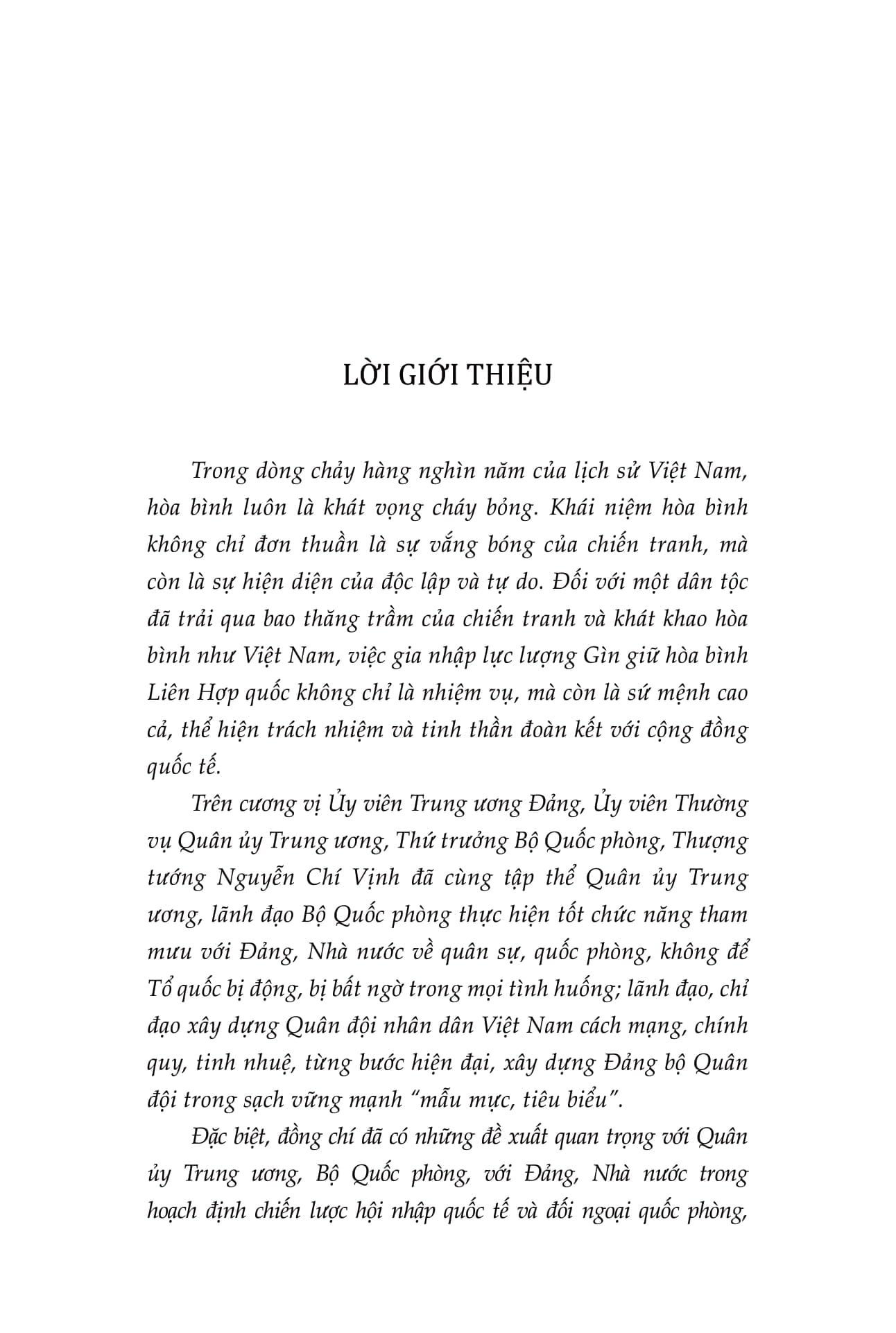 Hành Trình Vì Hòa Bình - Nguyễn Chí Vịnh