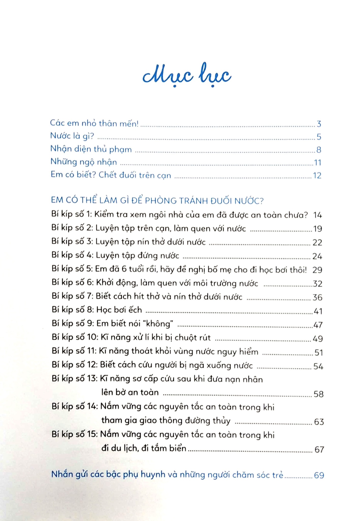 15 Bí Kíp Giúp Tớ An Toàn - Cẩm Nang Phòng Tránh Đuối Nước - Ths. Bs. Nguyễn Trọng An