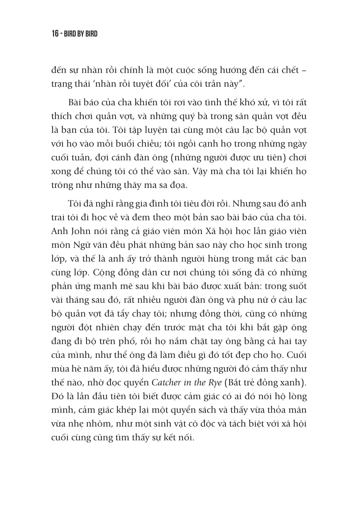 Viết Và Sống - Bird By Bird - Những Chia Sẻ Thiết Thực Về Cách Viết Và Cách Sống                                                                       - Anne Lamott