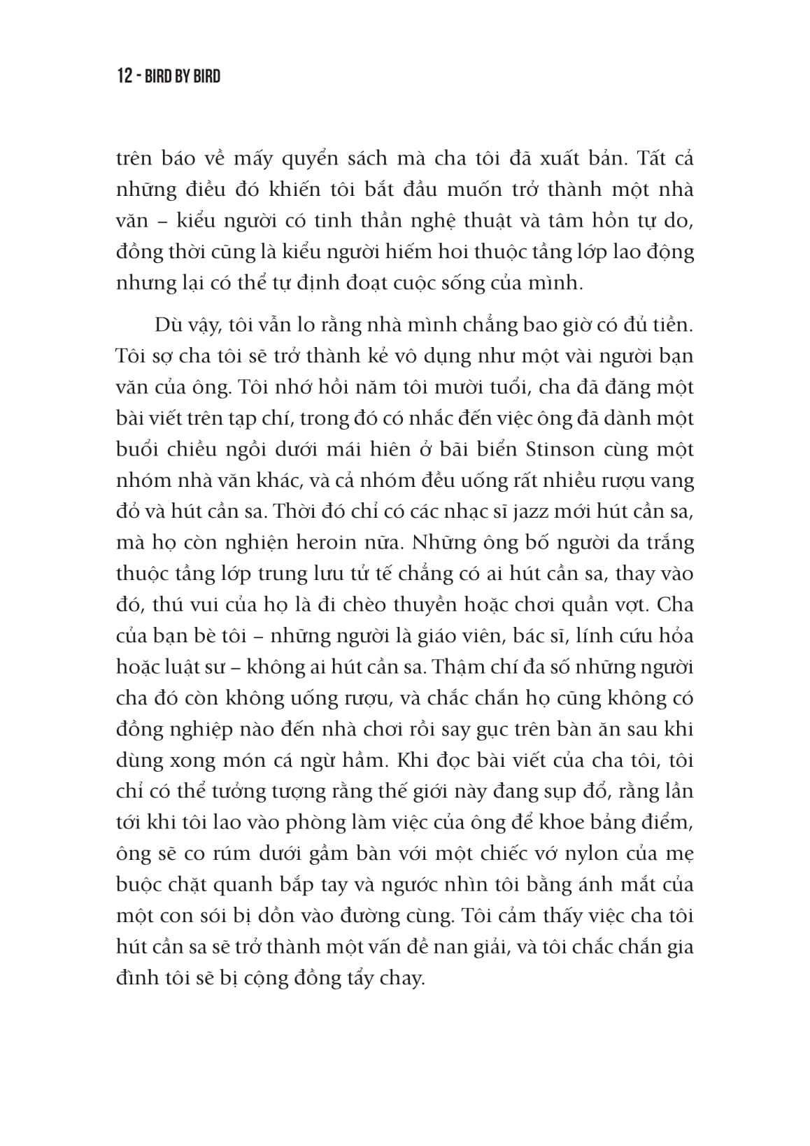 Viết Và Sống - Bird By Bird - Những Chia Sẻ Thiết Thực Về Cách Viết Và Cách Sống                                                                       - Anne Lamott