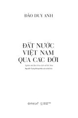 Đất Nước Việt Nam Qua Các Đời - Nghiên Cứu Địa Lý Học Lịch Sử Việt Nam - 
Đào Duy Anh