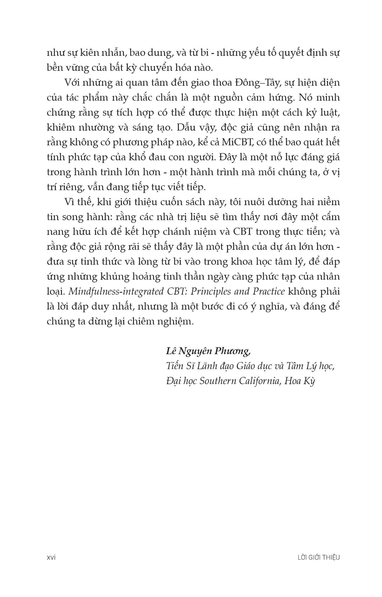 Trị Liệu - Nhận Thức Hành Vi Tích Hợp Chánh Niệm - Nguyên Tắc Và Thực Hành - Bruno A. Cayoun