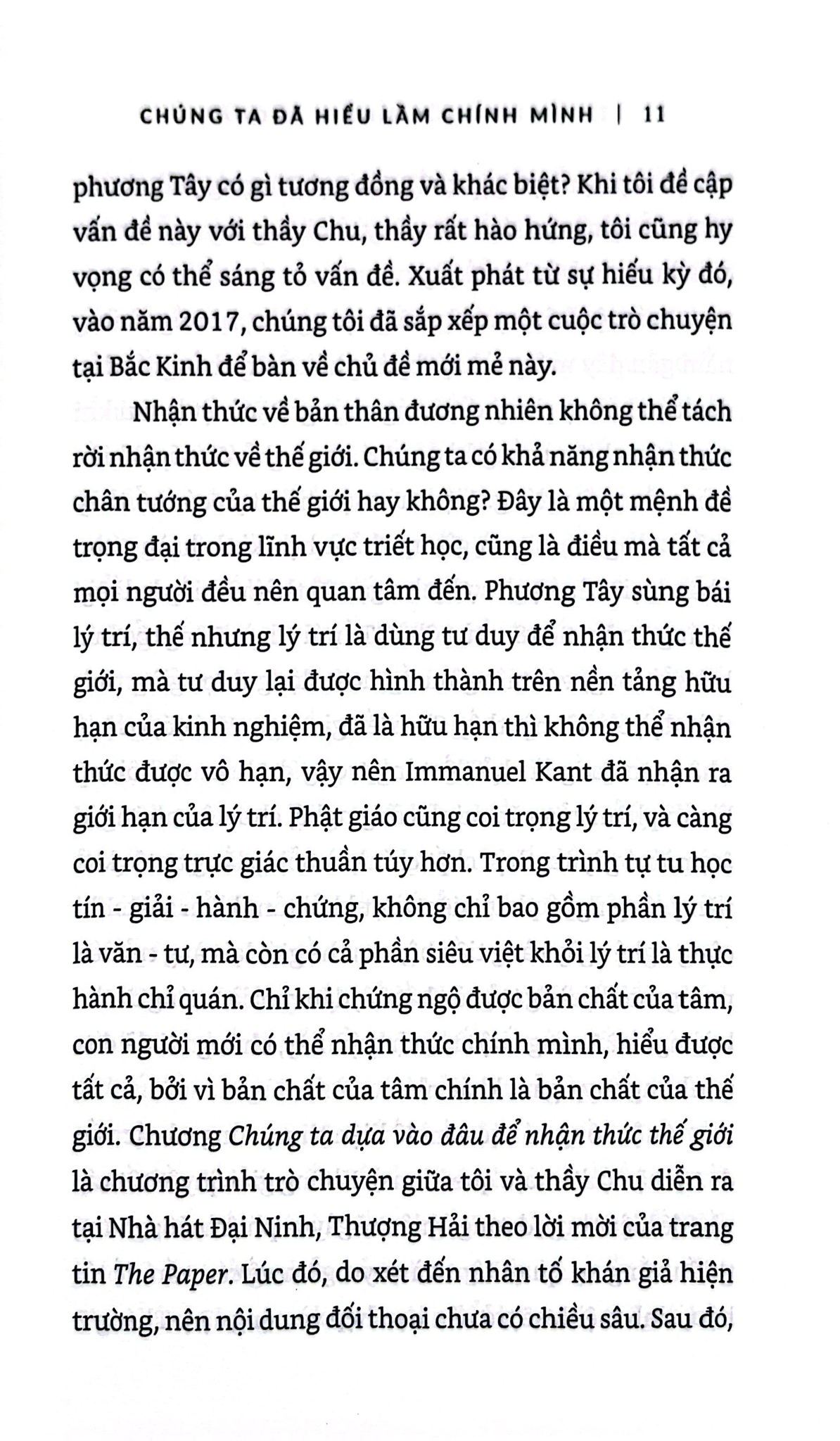 Chúng Ta Đã Hiểu Lầm Chính Mình - Đối Thoại Giữa Triết Gia Và Cao Tăng - 
Chu Quốc Bình, Tế Quân