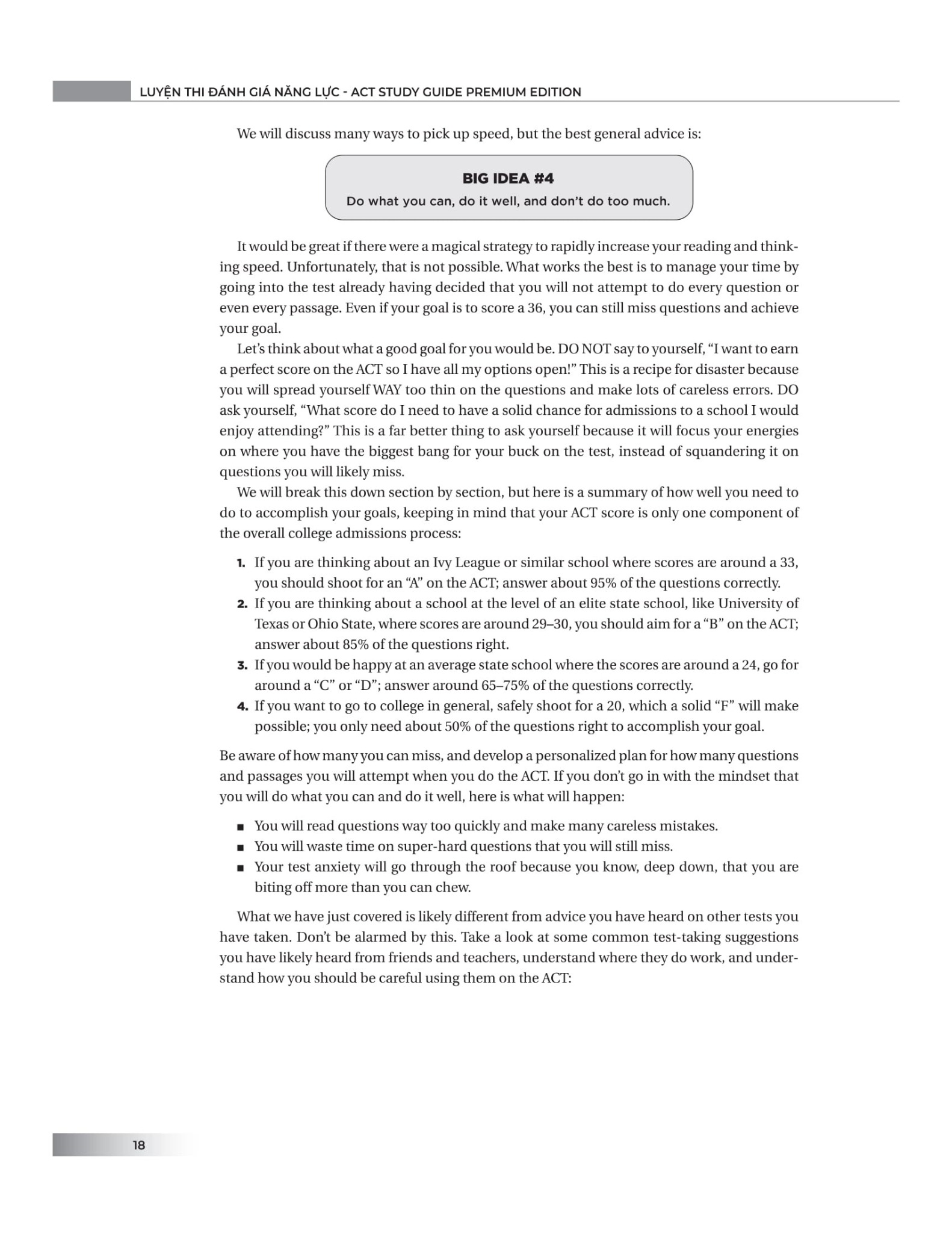 Luyện Thi Đánh Giá Năng Lực - Act Study Guide - Premium Edition - Brian W.Stewart, M.Ed.