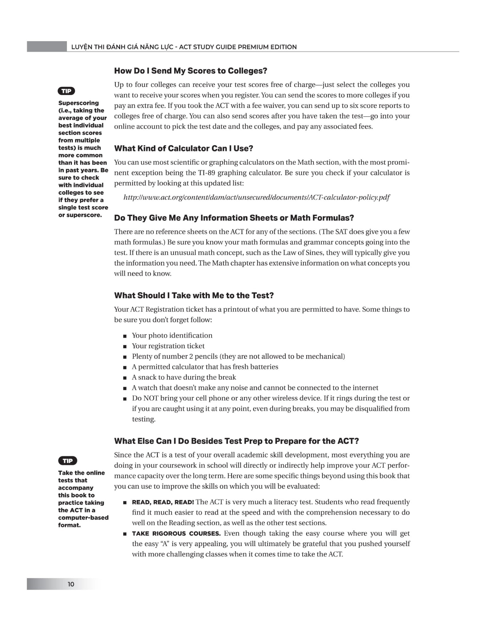 Luyện Thi Đánh Giá Năng Lực - Act Study Guide - Premium Edition - Brian W.Stewart, M.Ed.