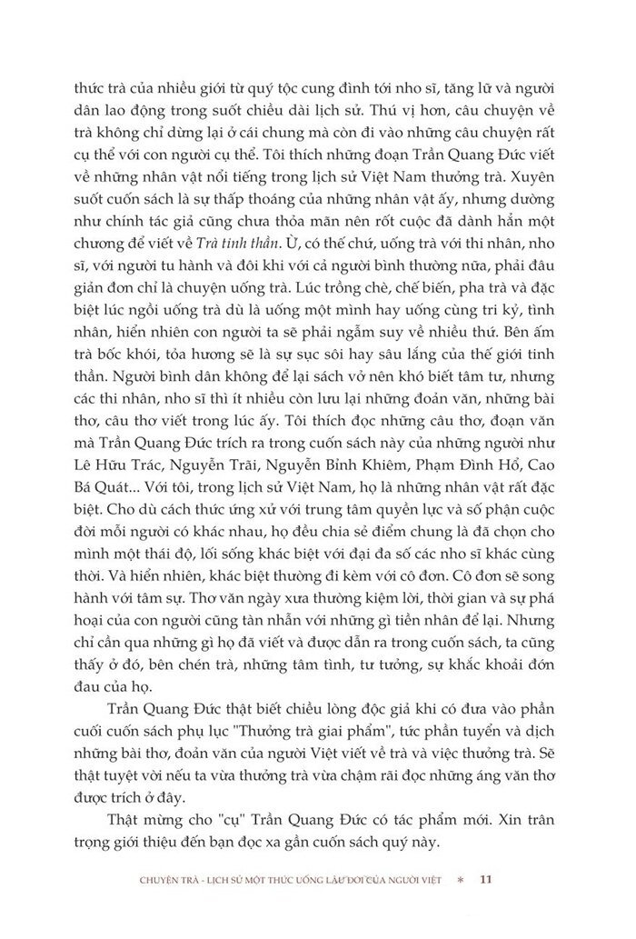 Chuyện Trà - Lịch Sử Một Thức Uống Lâu Đời Của Người Việt - Trần Quang Đức