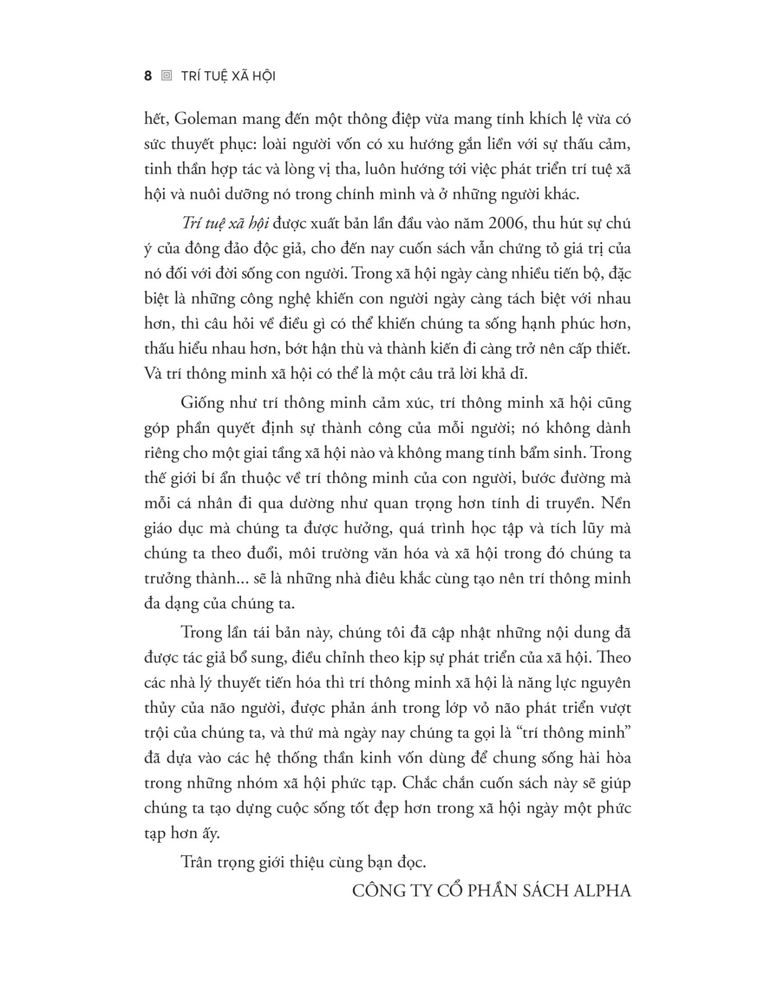Trí Tuệ Xã Hội - Vũ Điệu Thần Kinh Kết Nối Mọi Bộ Não - Daniel Goleman