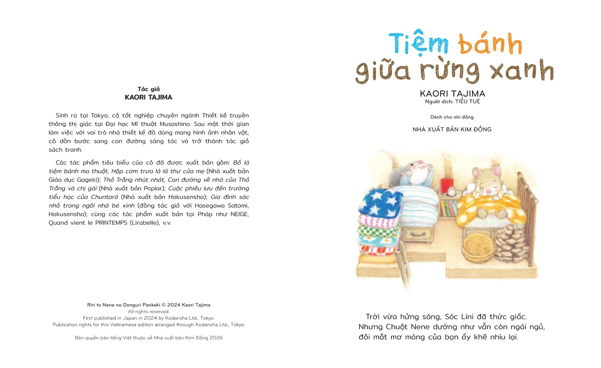 Tiệm Bánh Giữa Rừng Xanh - Kaori Tajima