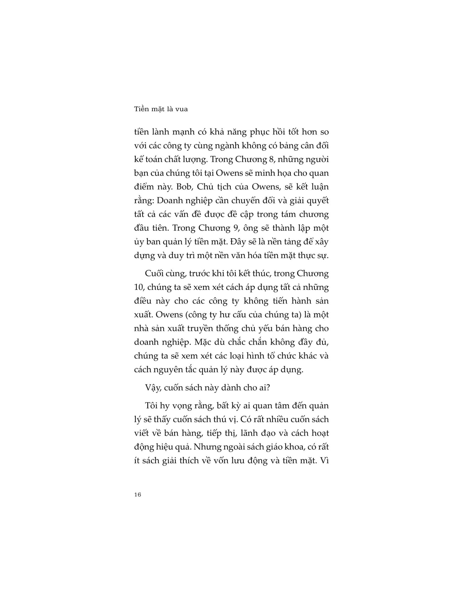 Tiền Mặt Là Vua - 
Peter W. Kingma