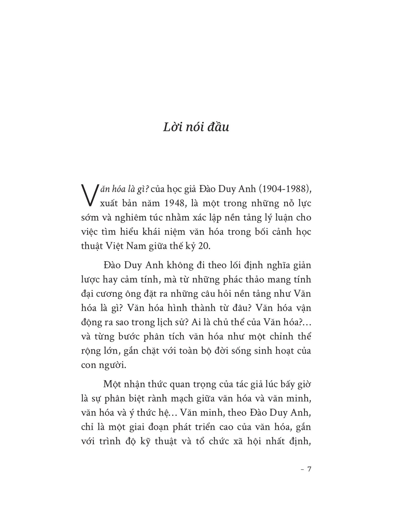 Văn Hóa Là Gì? - Đào Duy Anh