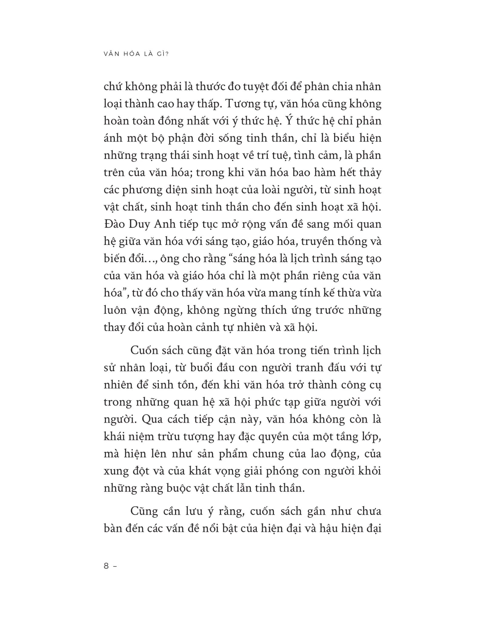 Văn Hóa Là Gì? - Đào Duy Anh