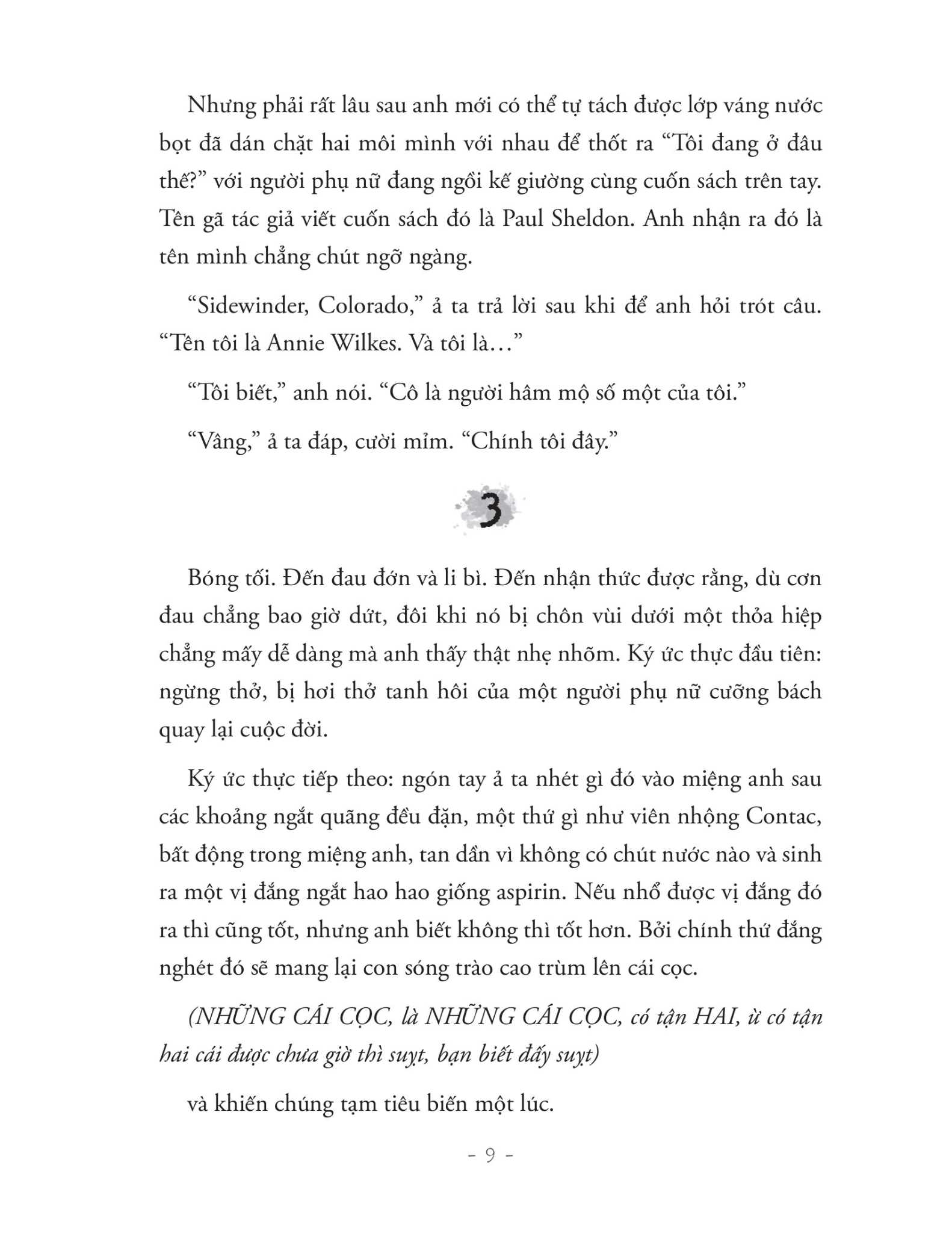 Misery - Chiếc Máy Đánh Chữ Đẫm Máu Ở Vùng Núi Tuyết (Sách Bỏ Túi) - Stephen King