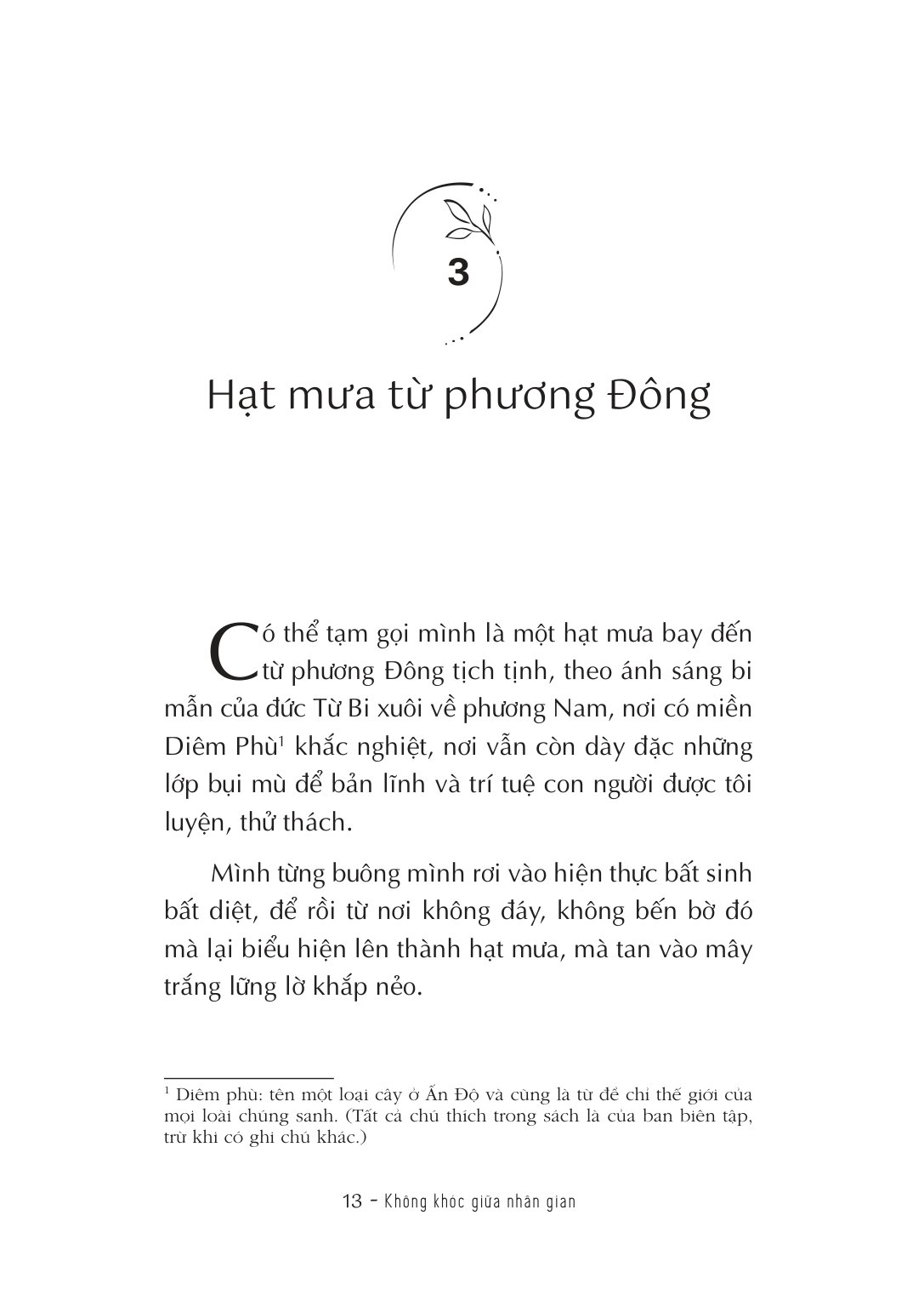 Không Khóc Giữa Nhân Gian - Thích Đồng Tâm