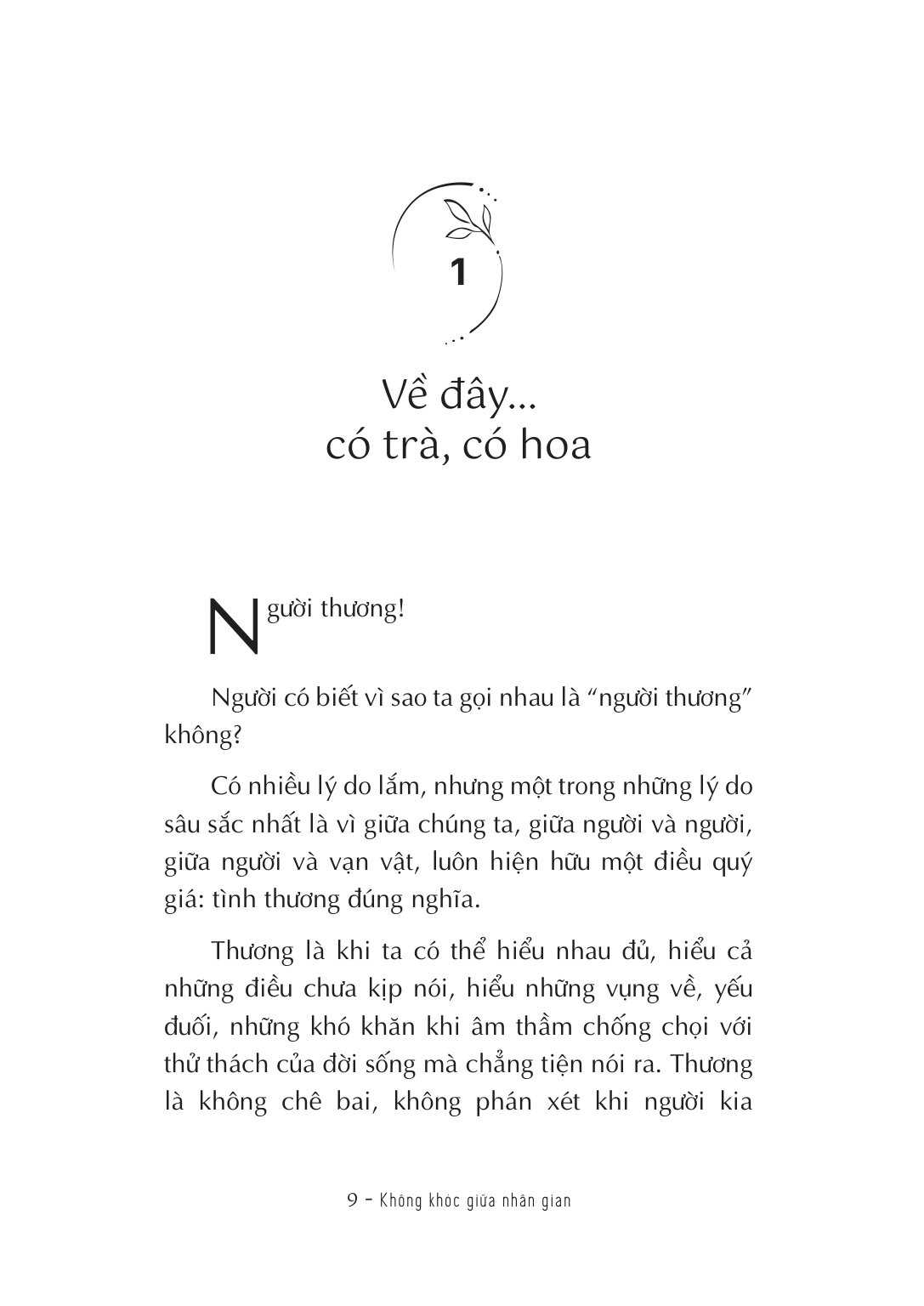 Không Khóc Giữa Nhân Gian - Thích Đồng Tâm