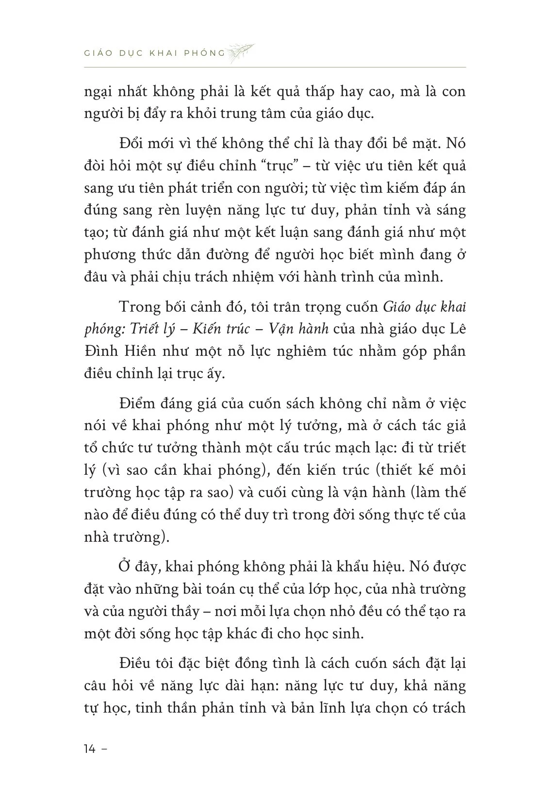 Giáo Dục Khai Phóng - Lê Đình Hiền