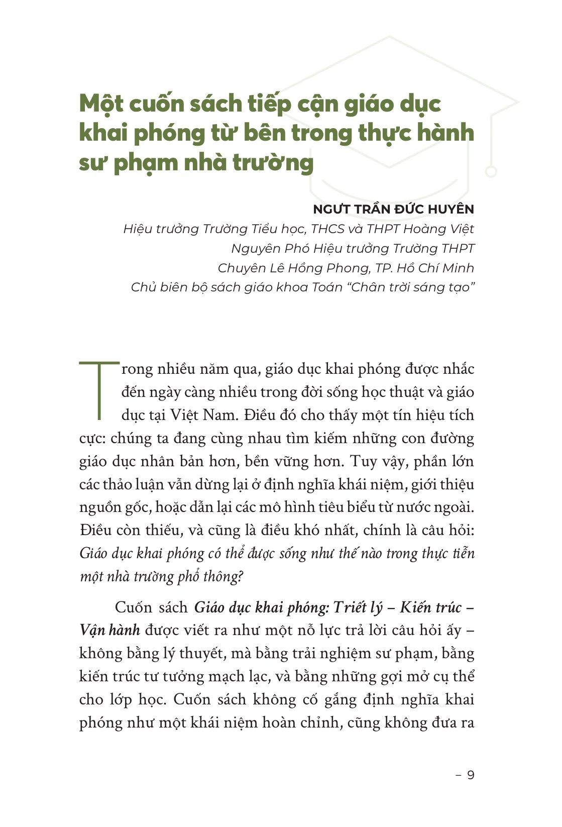 Giáo Dục Khai Phóng - Lê Đình Hiền