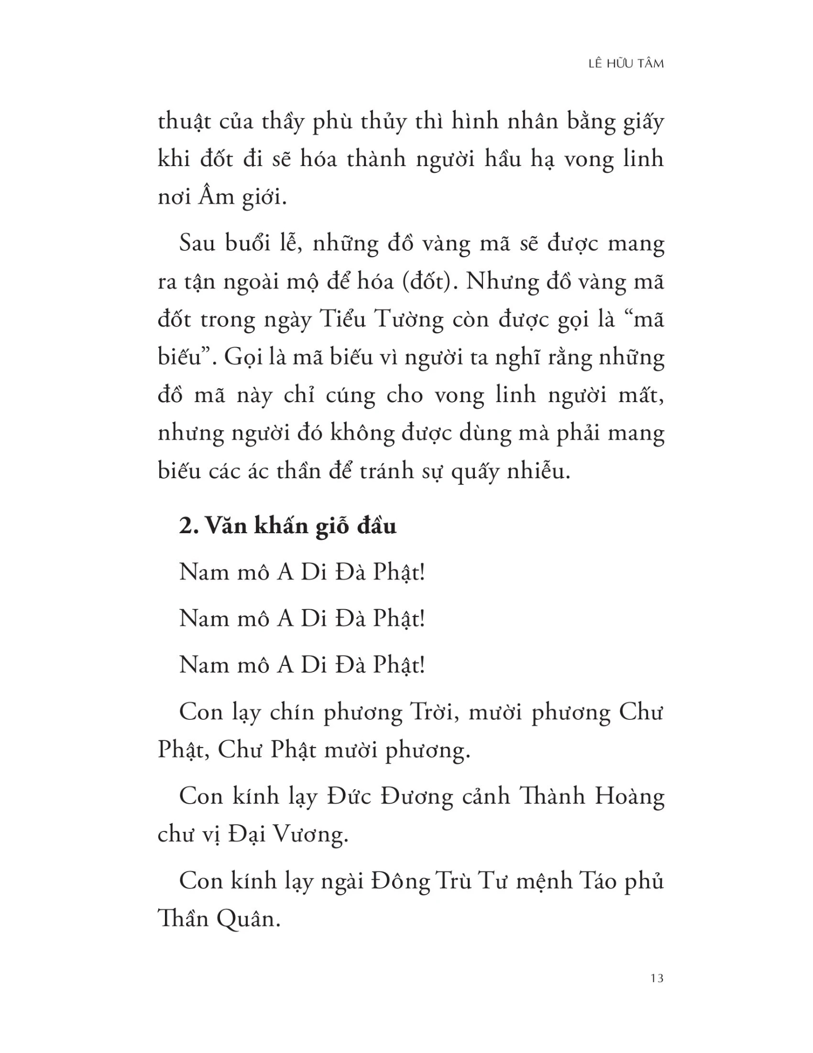 Văn Khấn Cổ Truyền Việt Nam - Lê Hữu Tâm