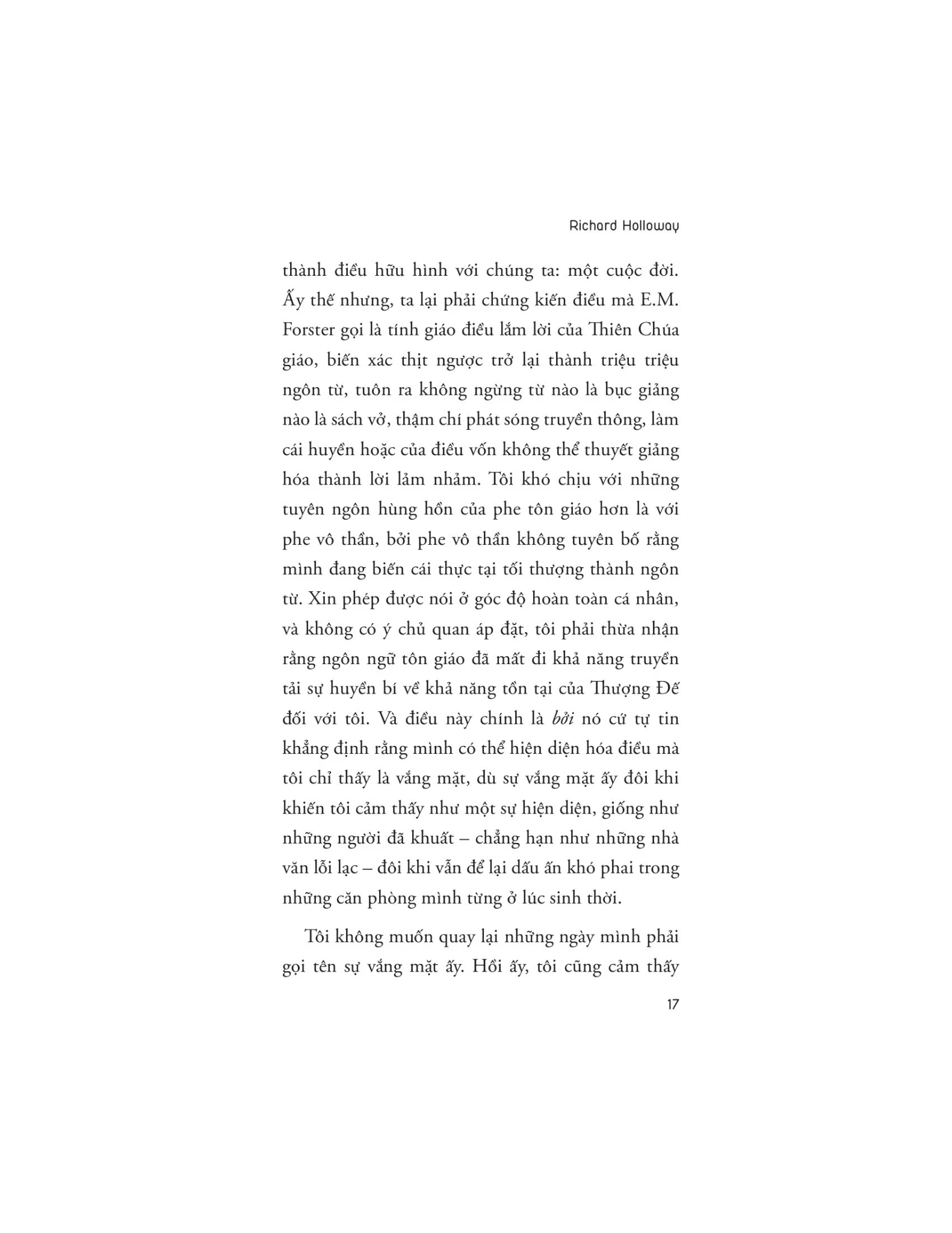 Suy Ngẫm - Richard Holloway
