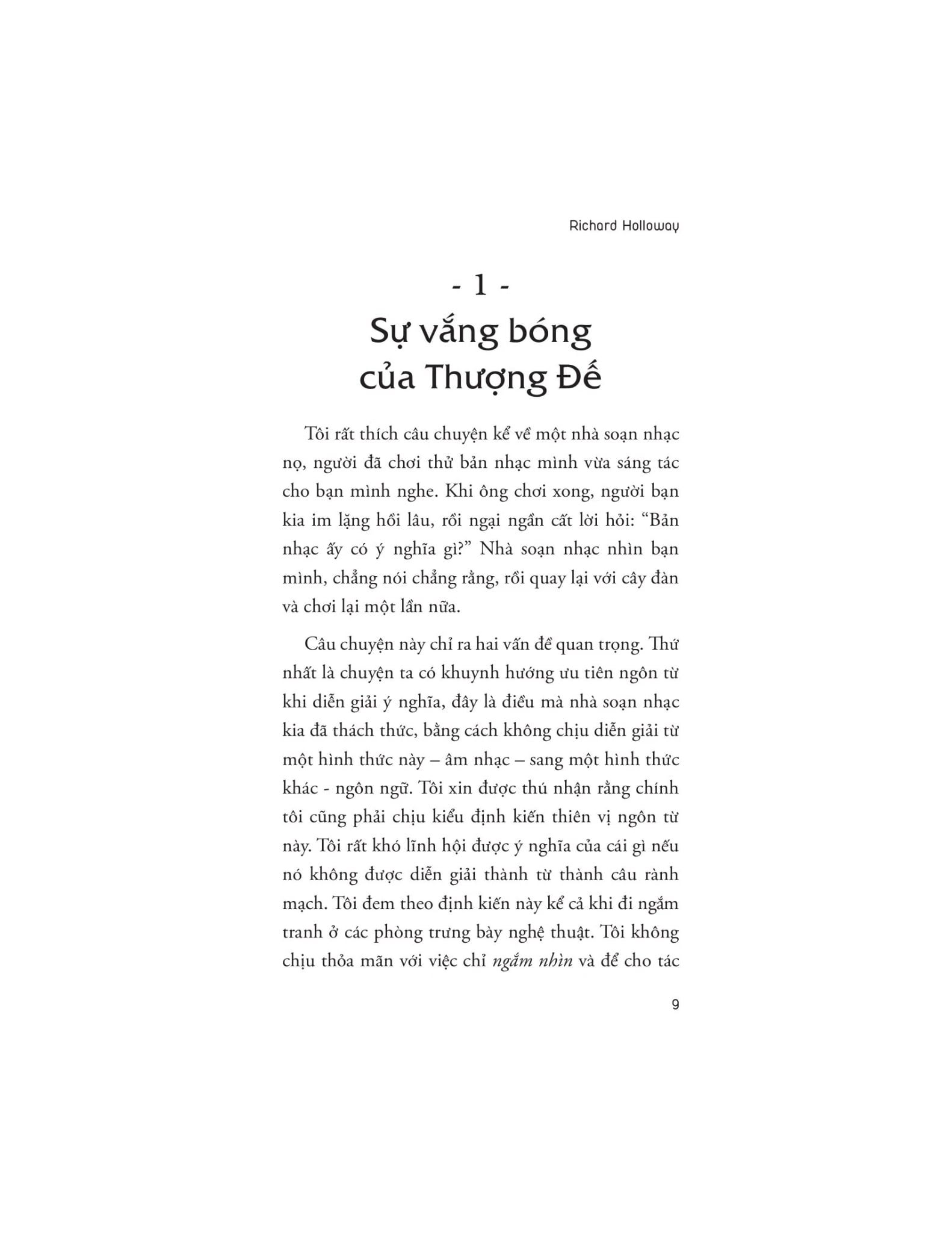 Suy Ngẫm - Richard Holloway