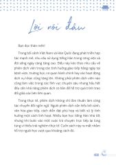 Phiên Dịch Việt-Hàn Thực Chiến Cùng Các Chủ Đề Thông Dụng -  
Đỗ Thúy Hằng, Lã Thị Thanh Mai