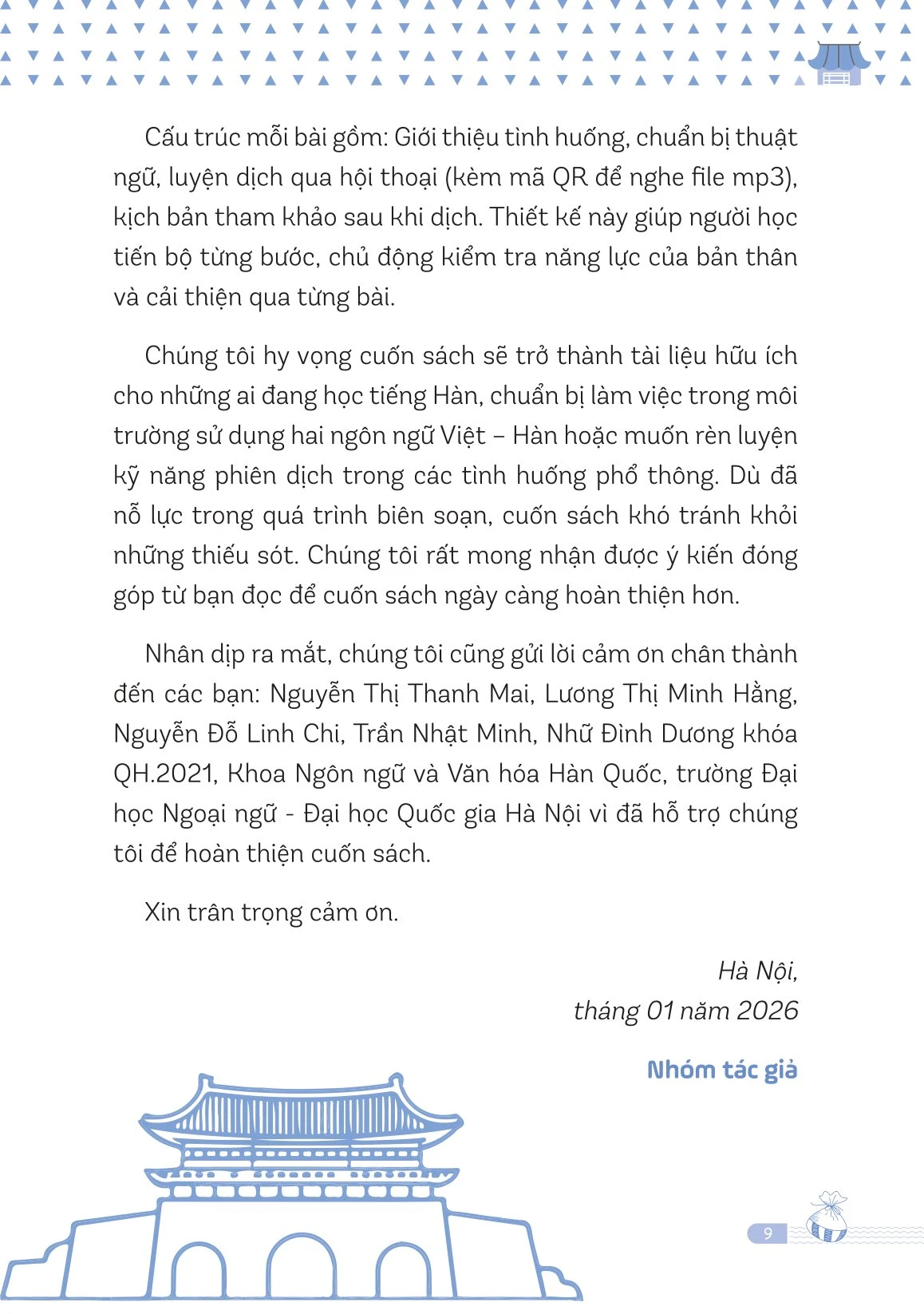 Phiên Dịch Việt-Hàn Thực Chiến Cùng Các Chủ Đề Thông Dụng -  
Đỗ Thúy Hằng, Lã Thị Thanh Mai