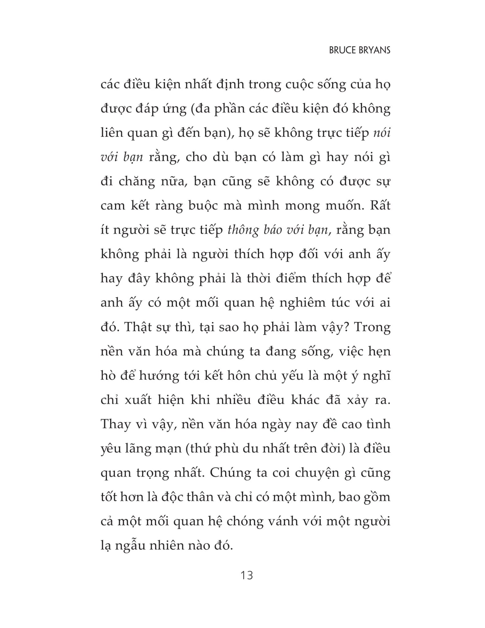 Đừng Vì Cô Đơn Mà Yêu Sai Người - Bruce Bryans