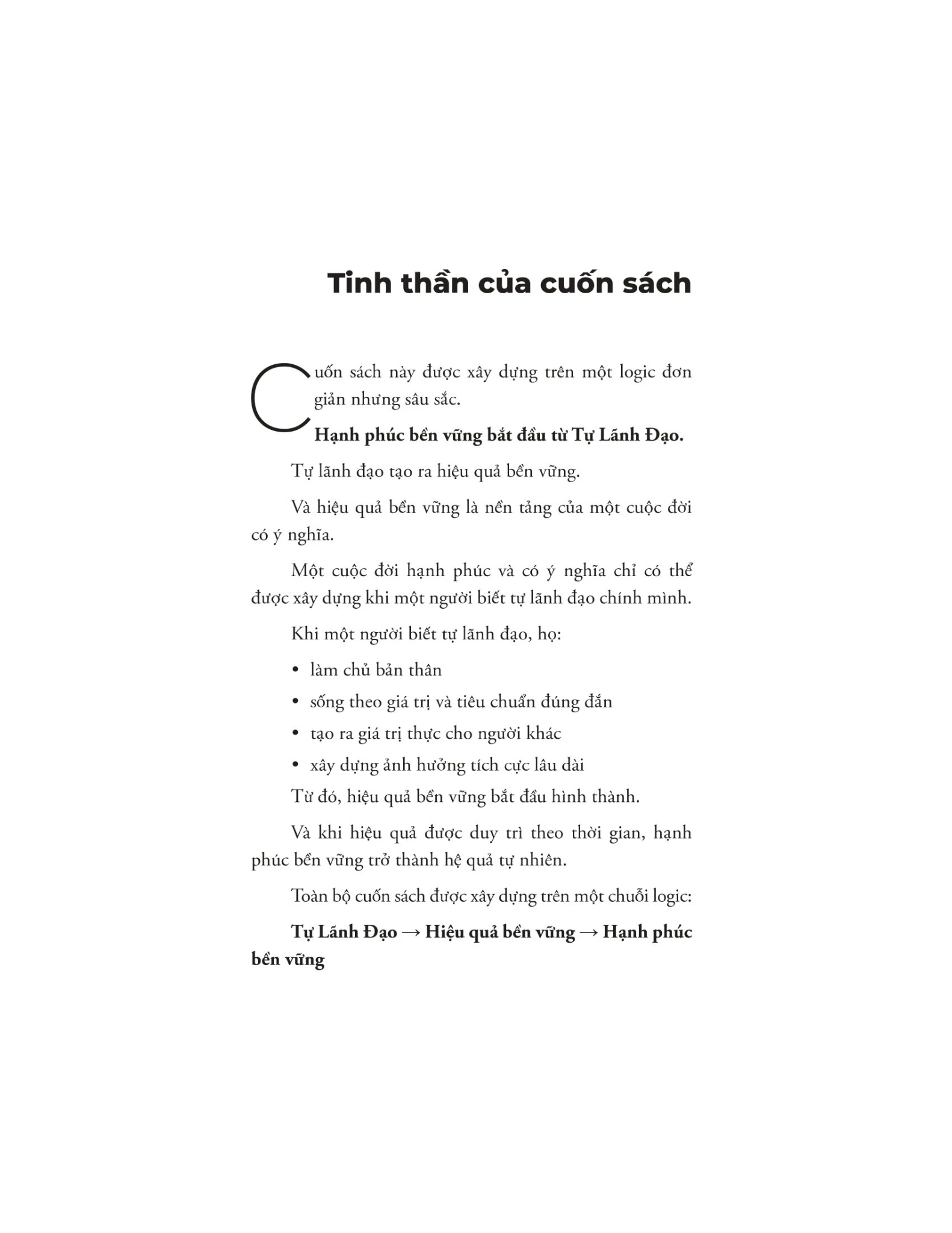 Tự Lãnh Đạo - Làm Chủ Bản Thân - Tạo Giá Trị - Xây Dựng Cuộc Đời Bền Vững - Lương Thị Vân