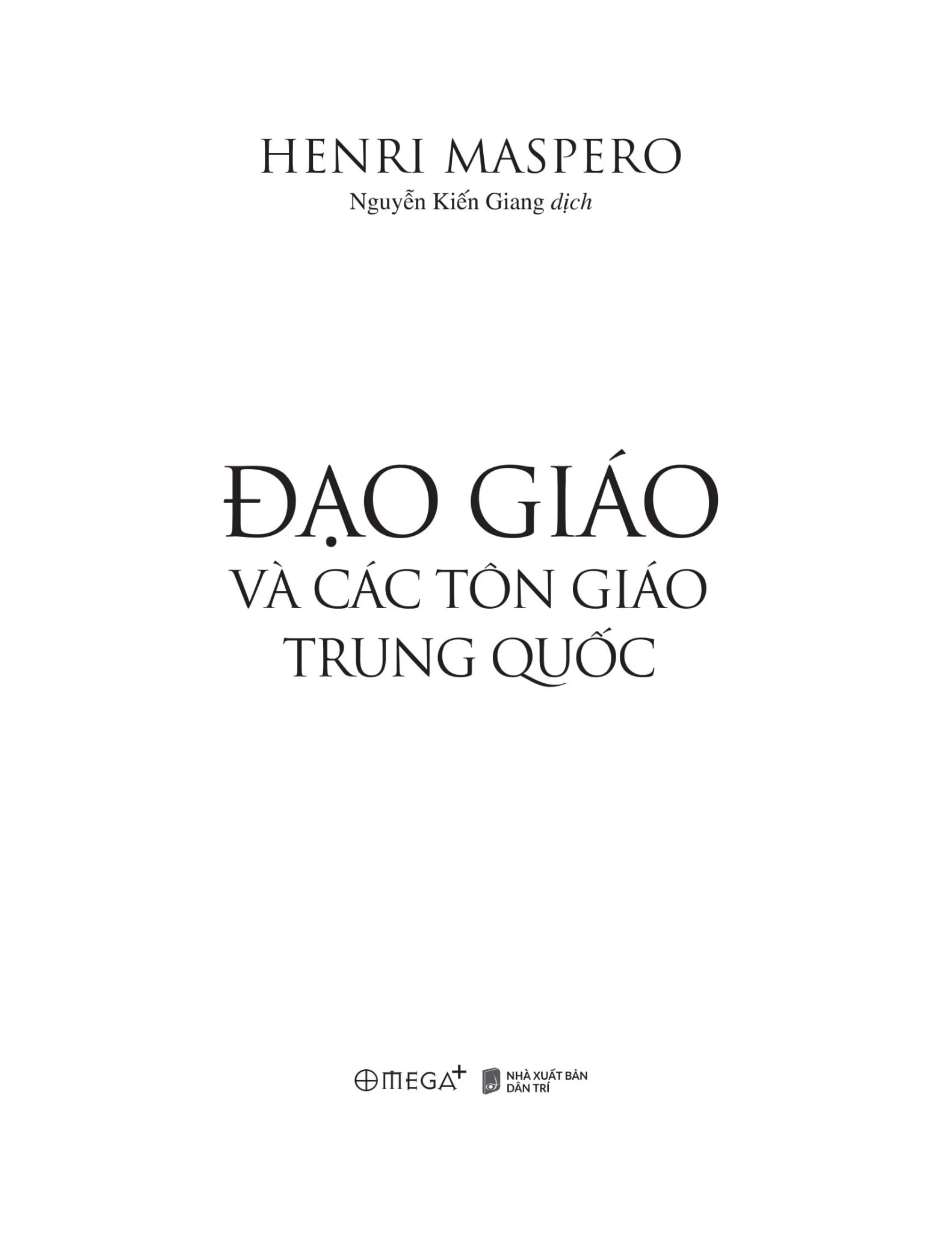 Đạo Giáo Và Các Tôn Giáo Trung Quốc - Henri Maspero