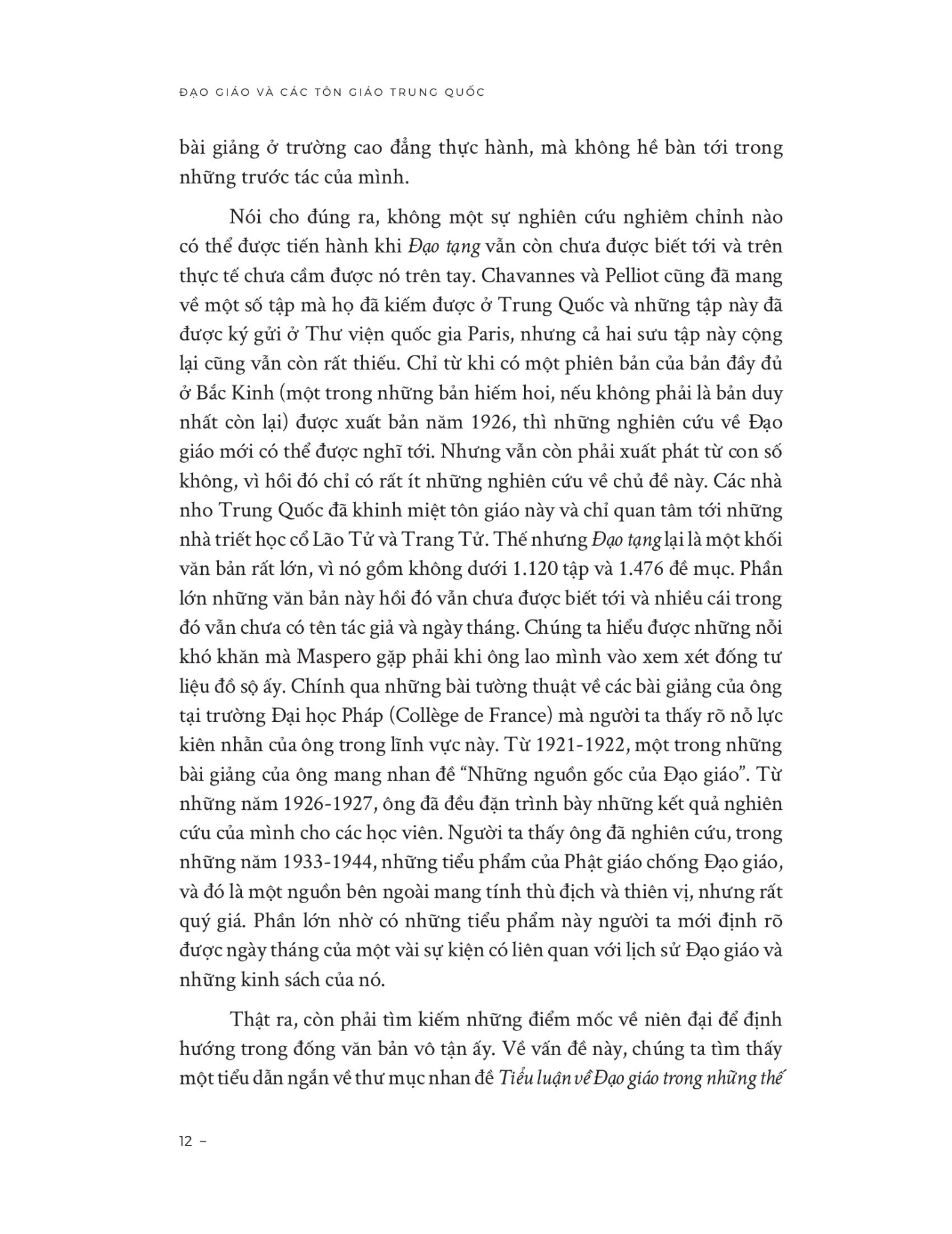 Đạo Giáo Và Các Tôn Giáo Trung Quốc - Henri Maspero