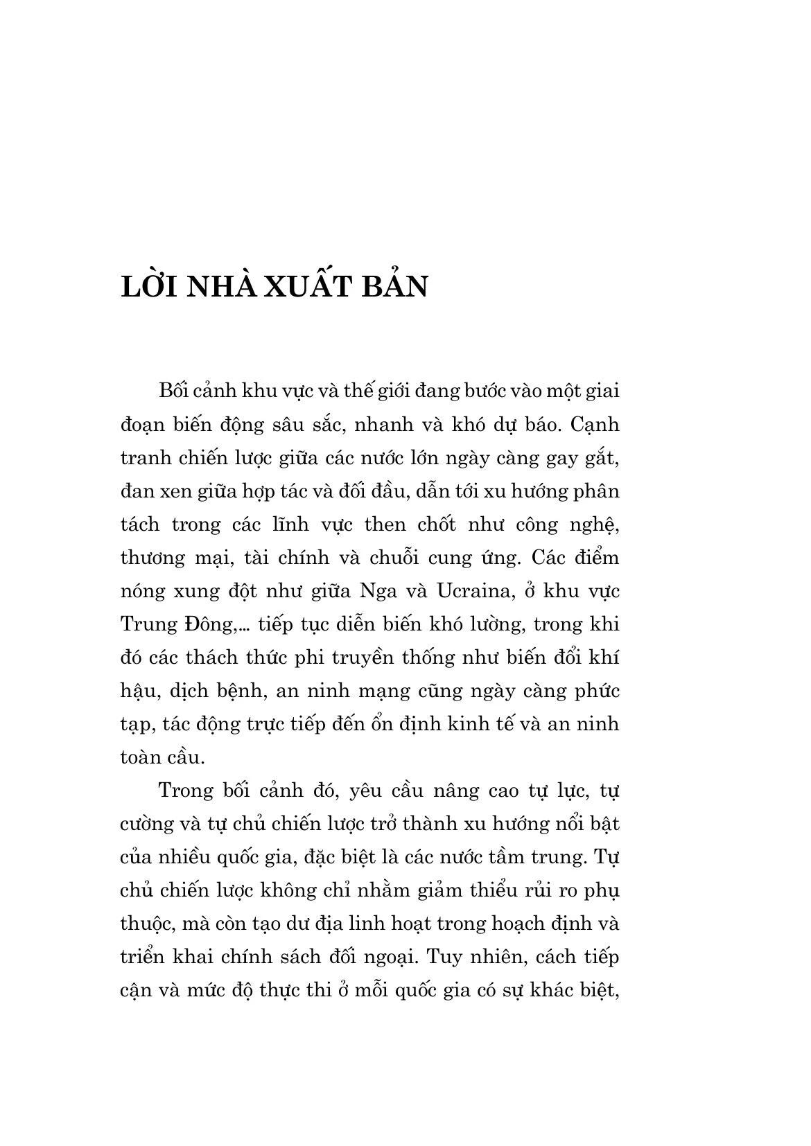 Tự Chủ Chiến Lược - An Ninh Và Phát Triển Trong Kỷ Nguyên Mới - TS Vũ Lê Thái Hoàng