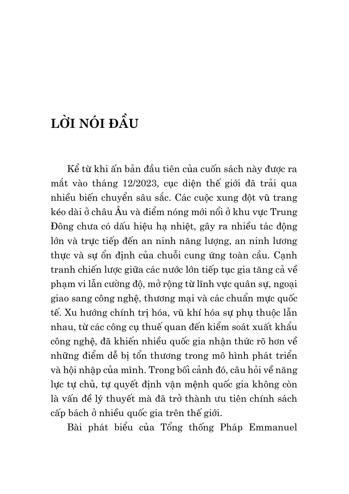 Tự Chủ Chiến Lược - An Ninh Và Phát Triển Trong Kỷ Nguyên Mới - TS Vũ Lê Thái Hoàng