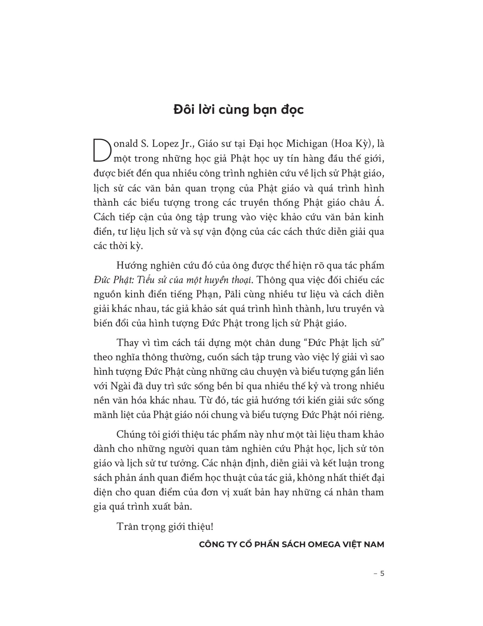 Đức Phật - Tiểu Sử Của Một Huyền Thoại - Donald J. Lopez Jr.