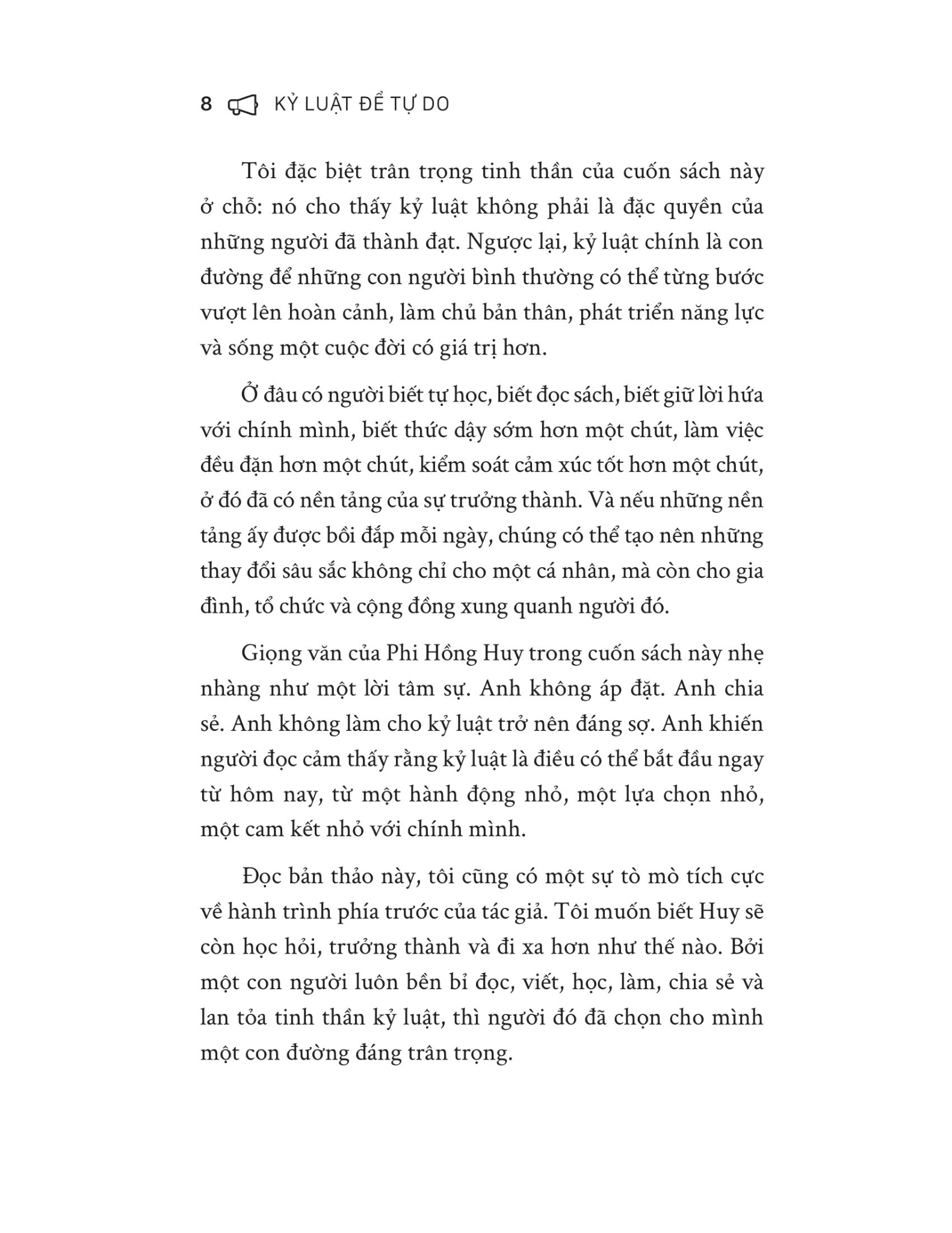 Kỷ Luật Để Tự Do - Kỷ Luật Chính Là Hành Động Yêu Thương Bản Thân Cao Cấp Nhất - Phi Hồng Huy