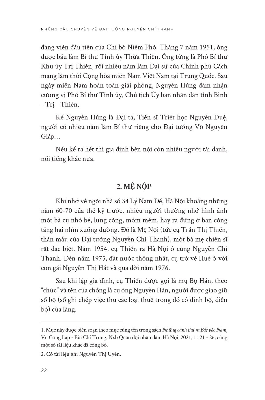 Những Câu Chuyện Về Đại Tướng Nguyễn Chí Thanh - 
Thượng Tướng GS.TS. Nguyễn Chí Vịnh