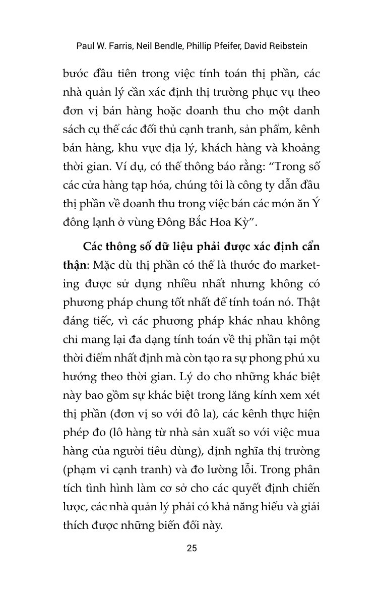 Marketing Metrics – Chỉ Số Đo Lường Trong Marketing - Paul W. Farris, Neil