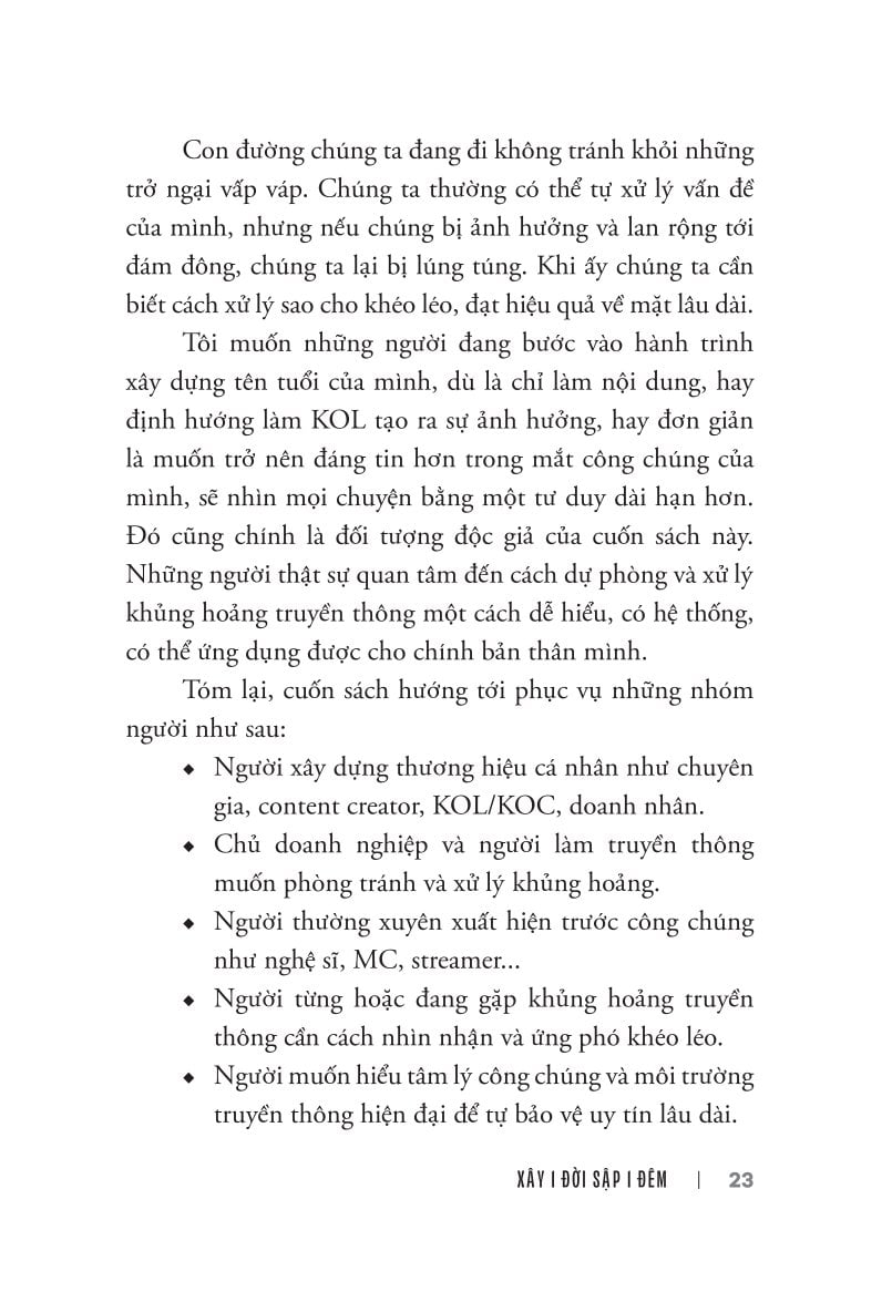 Xây 1 Đời Sập 1 Đêm - Dự Phòng Và Ứng Phó Khủng Hoảng Truyền Thông Khi Xây Thương Hiệu Cá Nhân - Hạ Hồng Việt