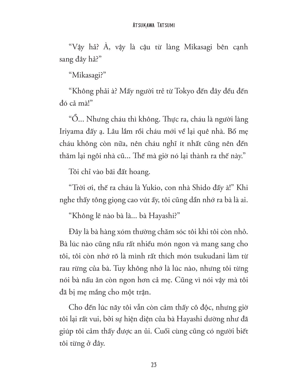 Ký Ức Của Tinh Vịnh Sư - Atsukawa Tatsumi