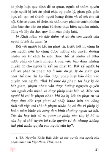 Bảo Đảm Quyền Con Người Trong Thi Hành Án Phạt Tù Tại Việt Nam (Sách Chuyên Khảo) - PGS.TS. Đỗ Thị Phượng - (NXB CTQG)