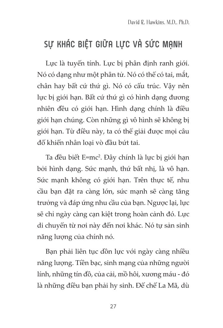 Quy Luật Năng Lượng Từ Vũ Trụ - David R. Hawkins MD,
Ph.D